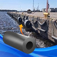 Fenders marins en caoutchouc cylindriques Ferry Termicals Jetty 1200x600x2000mm