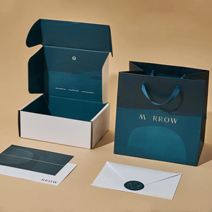 Tùy chỉnh in vận chuyển bao bì kraft có thể gập lại hộp quà tặng cho quần áo giày gửi thư Hộp máy bay cao cấp dày gửi thư hộp - Product Image 2