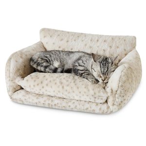 Giường ngủ cho mèo mềm mại, lông xù, hai lớp, ghế sofa chỉnh hình, tổ ấm cho mèo và chó nhỏ - Product Image 2