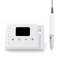 Machine à ongles professionnelle 2-en-1 SN373S, portable, moteur sans balais, 0-35000 tr/min, avec bandes de ponçage et embouts pour ongles