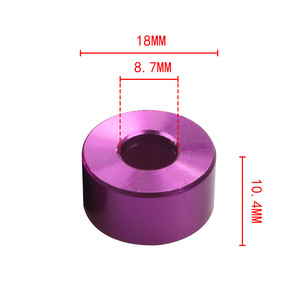 Aluminum Spacer <b>Washers</b> Set 8mm 9 Pieces Red For <b>Car</b> Modification - Product Image 3
