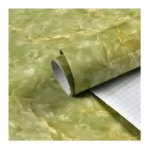 Wallpaper Pvc Efek 3d Off Marmer 0.4M X 1M, Contoh Gratis Garis Batu Akik Off Marmer Garpu Dinding Efek 3d Vinil Hd untuk Atasan Meja Teh