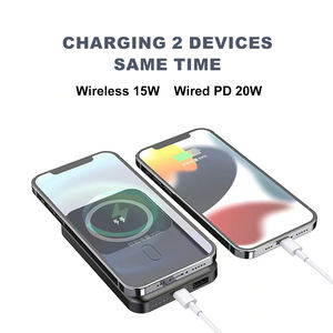 Usine en gros 5000mAh Mini banques d'alimentation mobile <span class=keywords><strong>chargeur</strong></span> <span class=keywords><strong>sans</strong></span> <span class=keywords><strong>fil</strong></span> magnétique avec <span class=keywords><strong>chargeur</strong></span> portable à charge rapide 20W - Product Image 4