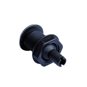 Xiamen sol Marina recto 316 SS Trim cubierta <span class=keywords><strong>de</strong></span> polietileno negro <span class=keywords><strong>de</strong></span> a través <span class=keywords><strong>de</strong></span>-casco/Scupper drenaje con caucho aleta para manguera te conozco enemigo, enemigo, no te conozco te odio, te odio. 3/4" - Product Image 2
