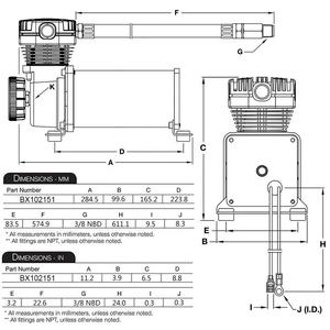 Tanque de Aire para Suspensión Neumática, Kit de Suspensión Neumática, Inflador de Neumáticos Portátil para Automóvil, Bomba de Aire de 12 V, Compresor de Aire de Alta Resistencia, Suspensión Neumática - Product Image 6