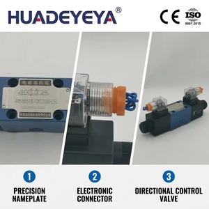 Vanne solénoïde Huade 4WE6G61B/CG24N9Z5L 4WE6G61B/CW220-50N9Z5L DN6mm 31.5MPA 80L/Min Garantie 1,5 an - Product Image 2