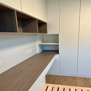 <span class=keywords><strong>Armoire</strong></span> de chambre d'enfant moderne personnalisée, <span class=keywords><strong>lit</strong></span>, bureau intégrés, combinaison de rangement gain de place et écologique - Product Image 3