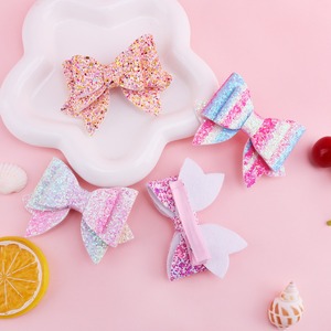 กิ๊บติดผมรูปโบว์แวววาวสีสันสดใสสไต<span class=keywords><strong>ล</strong></span>์เกาหลีใหม่1ชิ้นสำหรับเด็กผู้หญิงกิ๊บติดผมวินเทจอ่อนหวาน<span class=keywords><strong>ล</strong></span>ะเอียดอ่อนเครื่องประดับตกแต่งผมเด็กน่ารัก - Product Image 3