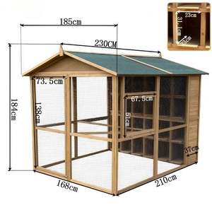 Voliera per Piccioni Assemblata, Resistente ed Ecologica in Legno, XL-Extra Large, per Tutte le Stagioni, per l'Allevamento di Piccioni - Product Image 6