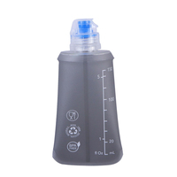 Gourde souple professionnelle réutilisable et pliable en TPU anti-fuite pour gel énergétique, couleur et impression personnalisées, idéale pour le marathon