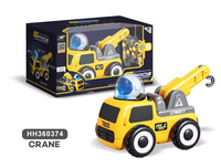 Jouet de véhicule de construction télécommandé DWI pour enfants, ensemble de camions d'ingénierie de dessin animé RC, chariot élévateur RC, excavatrice, rouleau compresseur, bulldozer, voiture