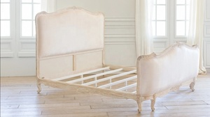 Lit de Luxe en Bois Massif Style XV de France pour Chambre à Coucher, Lit Rétro Grand Format pour Mariage MY2023041301, Lit en Bois Massif pour Chambre à Coucher MY20230 - Product Image 6