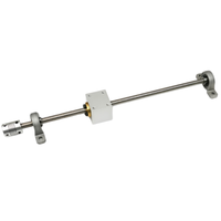 Vis trapézoïdale T8 de 8 mm de diamètre, tige filetée de type T avec écrou et kit de fixation d'écrou pour mouvement linéaire de l'axe Z d'imprimante 3D