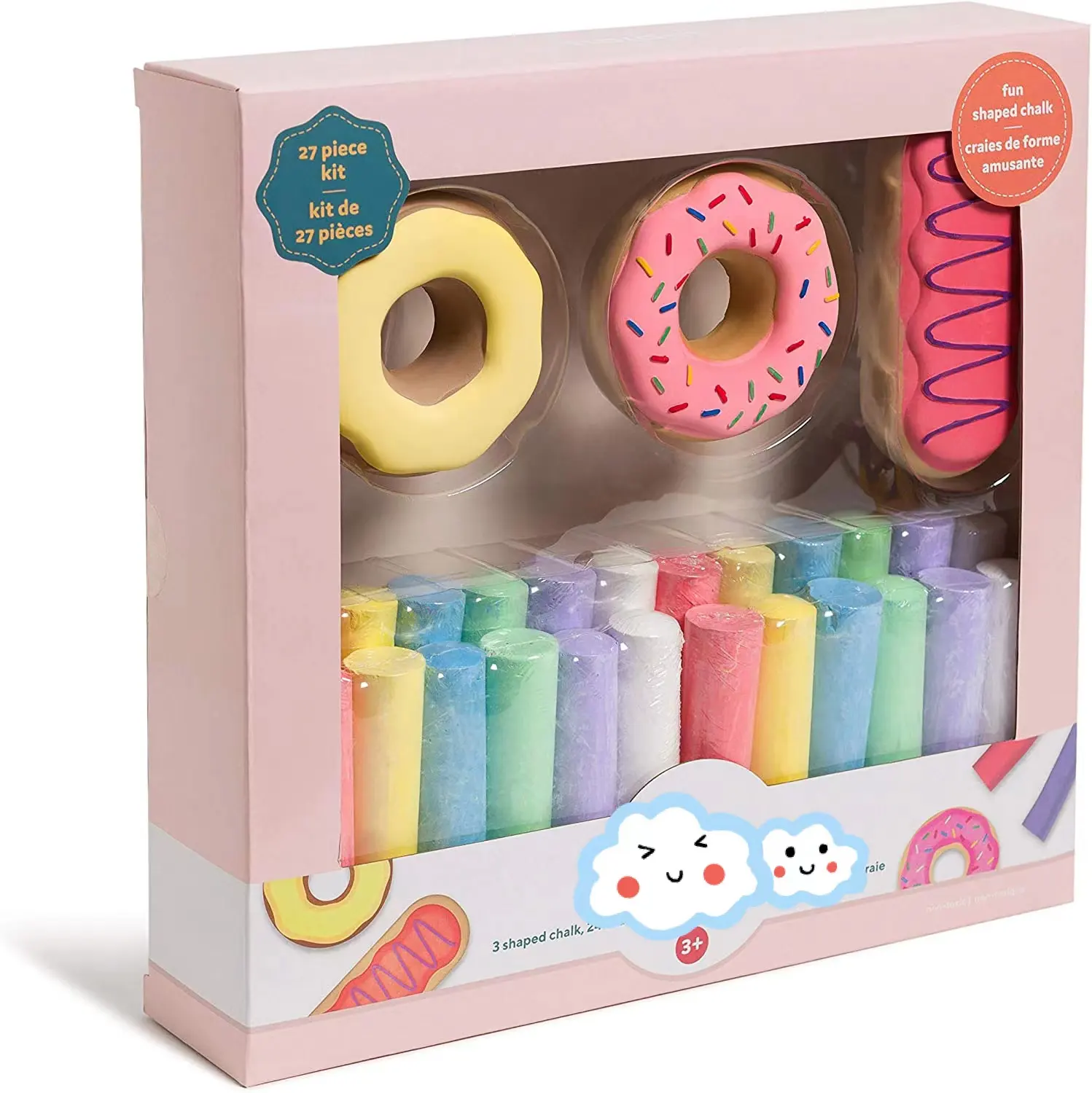 Ciambella bambini gesso vernice giocattoli educativi per bambini gessetti Set lavagna Non tossica gesso lavabile