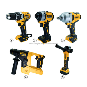 Kit <span class=keywords><strong>de</strong></span> Herramientas <span class=keywords><strong>Dewalt</strong></span> 5 en 1: Taladro, Llave, Amoladora, Martillo, Compatible con Batería <span class=keywords><strong>Dewalt</strong></span> - Product Image 1