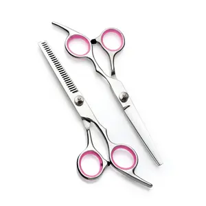 Set di forbici per capelli professionali in acciaio inossidabile forbici da barbiere kit di forbici da barbiere con pettine