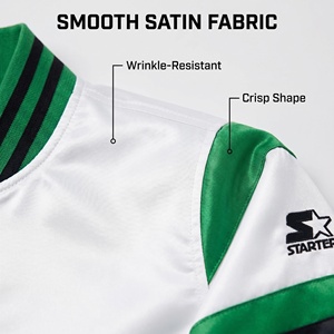 Chaqueta de Béisbol Personalizada de Satén Tejido con Estampado de los Philadelphia Eagles de la <span class=keywords><strong>NFL</strong></span> para Eventos Deportivos, Se Acepta OEM - Product Image 4