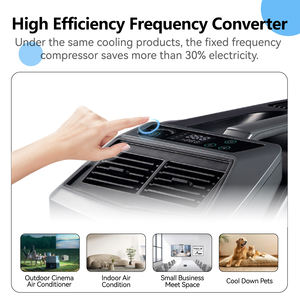 <span class=keywords><strong>Climatiseur</strong></span> portable à onduleur 1,5 CV 12V alimenté par batterie et énergie solaire, refroidissement/chauffage pour voiture et garage, système mini-split - Product Image 2