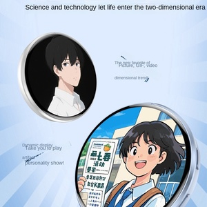 Badge elettronico intelligente con schermo HD da 1,7 pollici, badge dinamico a pixel, trasferisce foto, GIF, animazioni e video di <span class=keywords><strong>10</strong></span> secondi. - Product Image 3