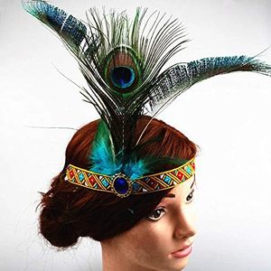 HY Plume Accessoires De Mode Accessoires De Cheveux Plume Coiffe Indien Cheveux Accessoires Partie - Product Image 2