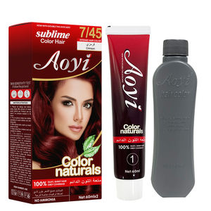 AOYI tinture per <span class=keywords><strong>capelli</strong></span> Color <span class=keywords><strong>colore</strong></span> per <span class=keywords><strong>capelli</strong></span> Color crema 60ml * 2 + guanti pettine Set di colori per <span class=keywords><strong>capelli</strong></span> - Product Image 1