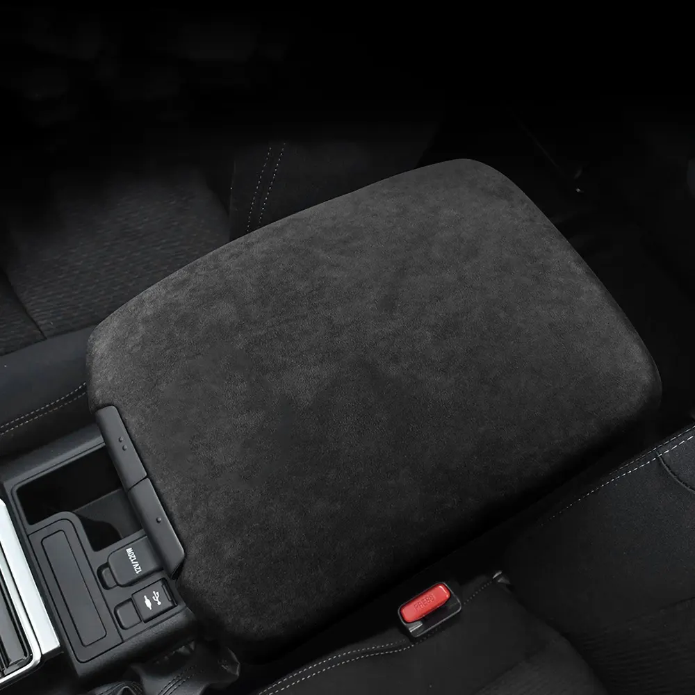 Ushilife Alcantara कार केंद्रीय armrest भंडारण बॉक्स कवर कार armrest कंसोल बॉक्स कवर के लिए टोयोटा प्रादा 2010 ~ 2021