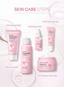 الأكثر مبيعاً منظف تونر سيروم للعين مع ترطيب عضوي مجموعة العناية بالبشرة من ساكورا - Product Image 3