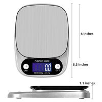Balance de cuisine numérique en acier inoxydable BALACI EK6005A 5 kg avec alimentation par piles pour la mesure du poids (vente en gros)