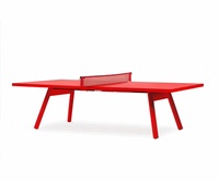Table de ping-pong minimaliste italienne haut de gamme, design créatif, table de ping-pong pour espace de loisirs de villa haut de gamme