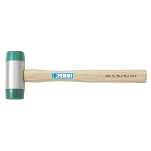 Fervi Mallet Genuine Hickory Handle 16 Oz Steel Head <b>Hammer</b> - Product Image 1
