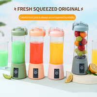 Botol Juicer jeruk Mini cerdas portabel Blender penggunaan rumah buah 6 pisau Blender nirkabel 1500mAh Juicer listrik jeruk