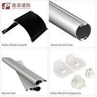 Barre inférieure en aluminium sur mesure pour stores enrouleurs et stores zébrés, robuste, 1,5 mm, accessoires de rideaux pour salon, hôtel, bureau, OEM