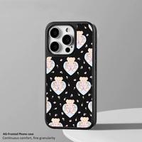 Coque de téléphone magnétique Ins Cartoon pour Iphone16 16pro/promax 15 15promax/14Promax/14pro 14/13 13pro 12 Coque en fibre de carbone