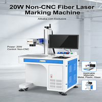Machine de marquage laser à fibre économique 20W avec tête Galvo et contrôle EZCAD pour gravure DIY en atelier portable de petite taille