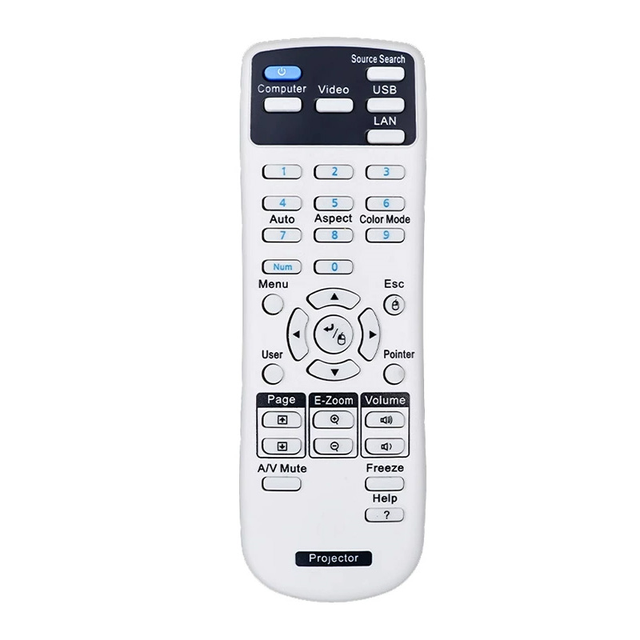 Factory Supply Custom New Projector Remote Control Use for CB CB-E10 4550 S18 X31 CH-TW5300 EB EB-C50W 5-10m Wireless AAA
