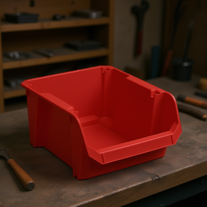 Stanley Modular Tray <b>Red</b> Plastic Storage <b>Bin</b> for Tools and Parts - Product Image 3