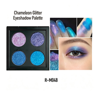 Palette de fards à paupières personnalisée effet caméléon minéral métallique, hydratante, haute pigmentation, waterproof, lisse, longue tenue, scintillante