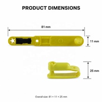 Etiqueta de oreja de animal de TPU 11784/85 de baja frecuencia ISO para ganado, ovejas, cabras, agricultura