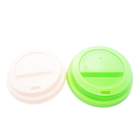 Couvercle en plastique jetable 80mm 90mm pour jus et tasse à café
