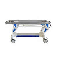 Chariot médical multifonctionnel pliable hydraulique réglable pour le transport de patients