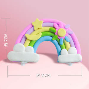 Nuevo Adorno <span class=keywords><strong>de</strong></span> Pastel <span class=keywords><strong>de</strong></span> Arcoíris <span class=keywords><strong>de</strong></span> Plástico con Globos <span class=keywords><strong>de</strong></span> Números para Cupcakes y Decoraciones <span class=keywords><strong>de</strong></span> <span class=keywords><strong>Cumpleaños</strong></span>, Gran Venta - Product Image 4