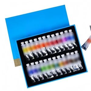Etudiant <span class=keywords><strong>Gouache</strong></span> Peinture Budget pour Cours d'Art Débutant <span class=keywords><strong>Gouache</strong></span> Kit Tubes <span class=keywords><strong>de</strong></span> Couleur pour Étudiants Opaque Non Toxique Rechargeable Lavable - Product Image 5