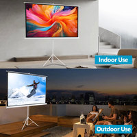 Support trépied portable pliable blanc mat 16:9 84 pouces Écran de projection de haute qualité pour salle de réunion