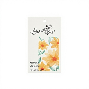 Custom Logo Transparent Waterproof Hang Tags <b>Gold</b> Foil Printing Washable Finish Matte Finish Custom Seal <b>String</b> for Garments - Product Image 6