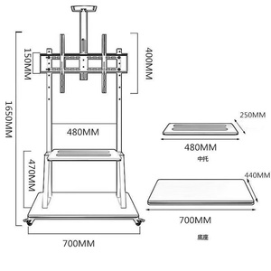 Soporte Universal <span class=keywords><strong>para</strong></span> Colgar Televisores LCD en la Pared, Soporte Telescópico Ajustable - Product Image 5