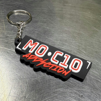 Porte-clés en caoutchouc PVC souple personnalisé, porte-clés en silicone durable, cadeau promotionnel original
