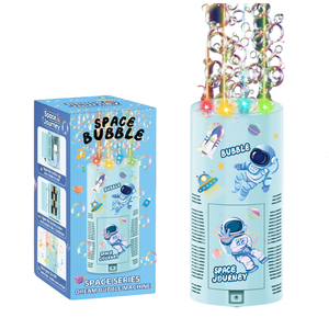 Machine à bulles automatique Jinying à thème spatial, avec lumières LED et musique, pour fêtes en extérieur, pour enfants et adultes - Product Image 1