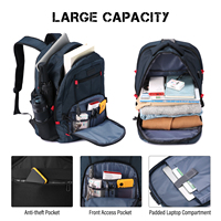 Sac à dos d'affaires pour homme avec logo personnalisé, grande capacité, pour ordinateur portable, imperméable, antivol, pour le travail, le bureau, les voyages