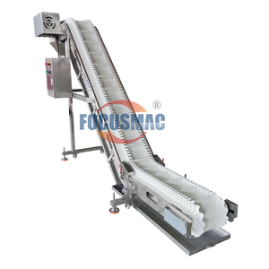 Waterdichte hellende transportband met zelfreinigende PU-band - Ontworpen voor het hanteren van snacks en voedsel - Product Image 3