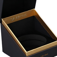 Boîte magnétique en carton rigide personnalisée avec impression dorée et insert en ruban pour bougies parfumées, emballage cadeau, écologique, faible MOQ